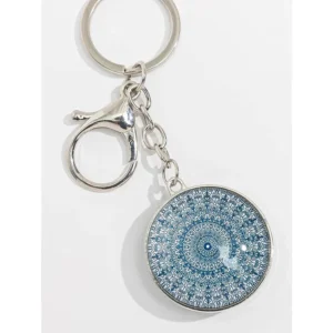 Shein - Round Charm Keychain