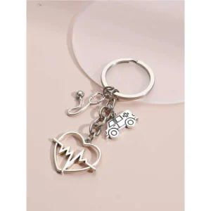 Shein - Ambulance Charm Keychain