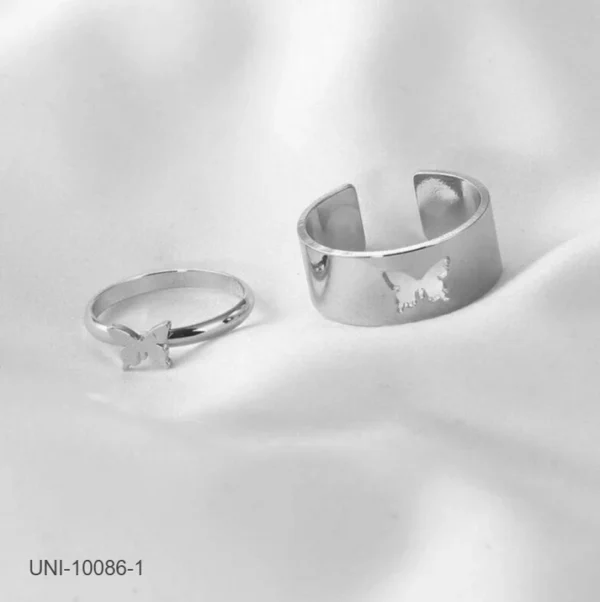 Butterfly Couple Ring Set Of 2 - Image 2