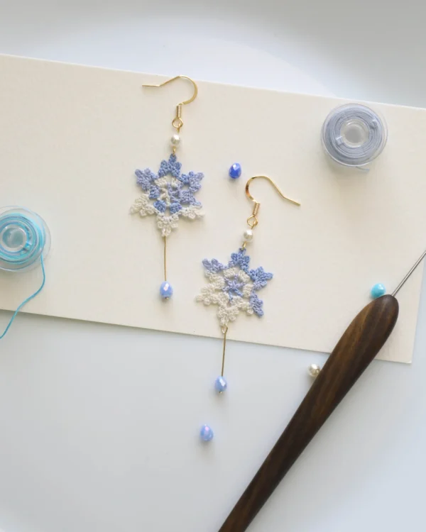 Handmade micro crochet Earrings - Image 2