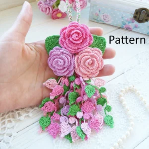 Crochet hanging bouquet PATTERN